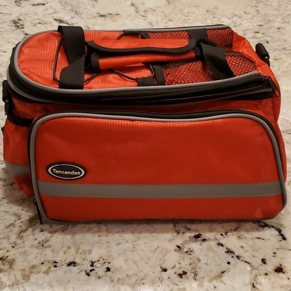 Tancendes Red Nylon Rear Bike Bag - Picture 8 of 13